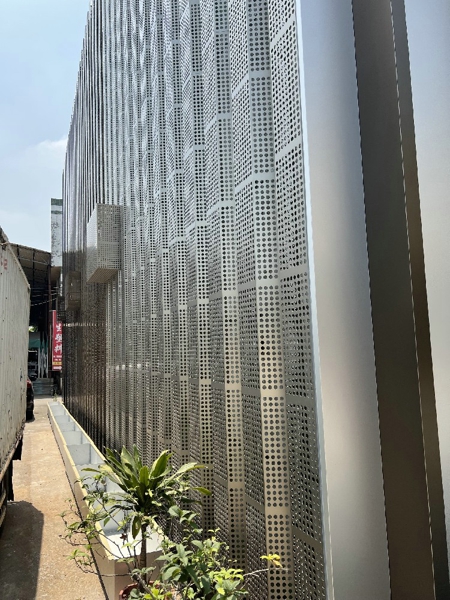阳极氧化冲孔铝单板幕墙